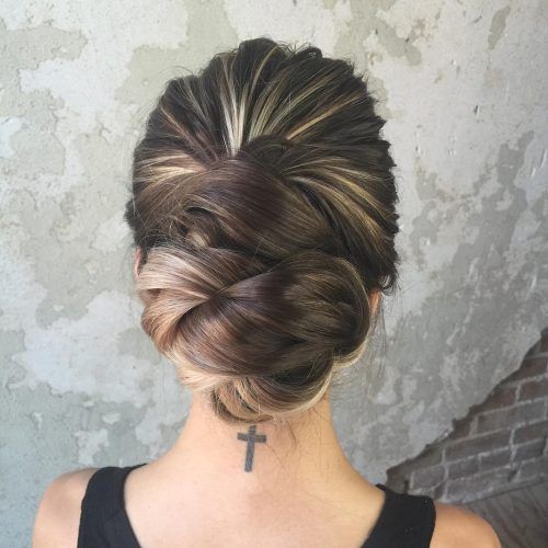 Side Bun Twined Prom Hairstyles With A Braid (Photo 7 of 20)