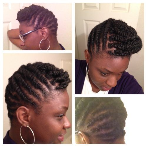 Flat Twist Updo Hairstyles With Extensions (Photo 12 of 15)
