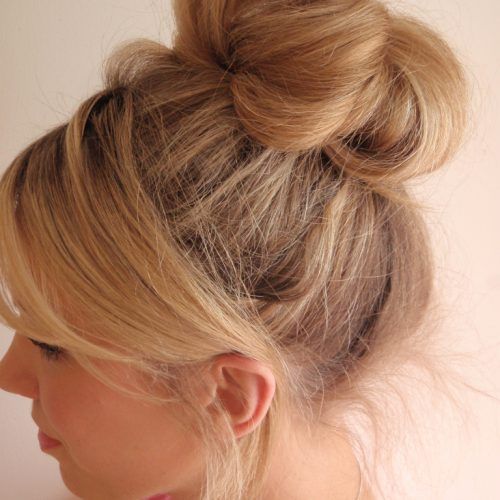 Pearl Bun Updo Hairstyles (Photo 16 of 20)
