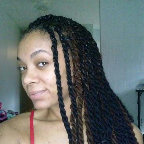 Very Thick And Long Twists Yarn Braid Hairstyles (Photo 12 of 20)