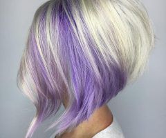 20 Best Silver Bob Hairstyles with Hint of Purple