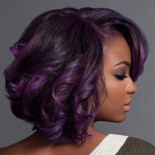 Purple And Black Short Hairstyles (Photo 3 of 20)