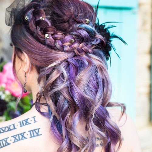 Braided Lavender Bridal Hairstyles (Photo 2 of 20)