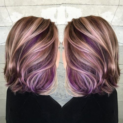 Voluminous Platinum And Purple Curls Blonde Hairstyles (Photo 8 of 20)