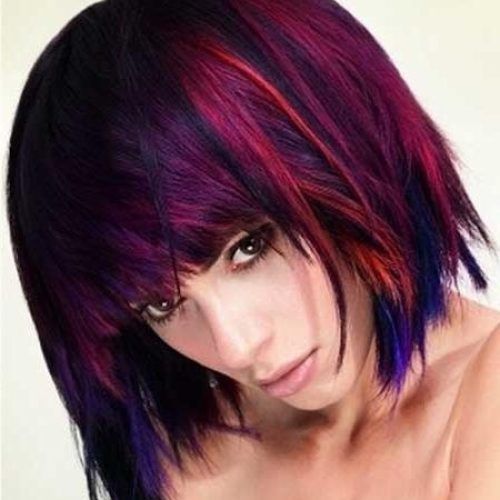 Purple And Black Short Hairstyles (Photo 6 of 20)