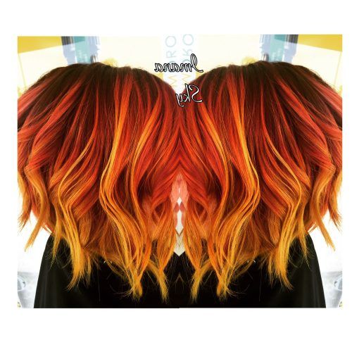 Burnt Orange Bob Hairstyles With Highlights (Photo 6 of 20)
