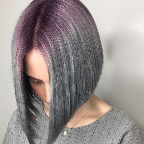 Silver Bob Hairstyles With Hint Of Purple (Photo 10 of 20)