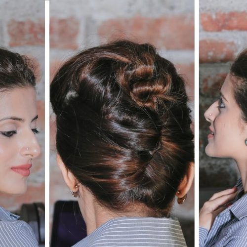 Twisted Bun Updo Hairstyles (Photo 7 of 15)