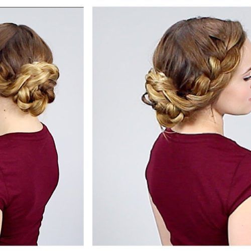 Quick Braided Updo Hairstyles (Photo 4 of 15)
