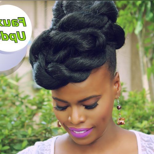 Quick And Easy Updo Hairstyles For Black Hair (Photo 5 of 15)