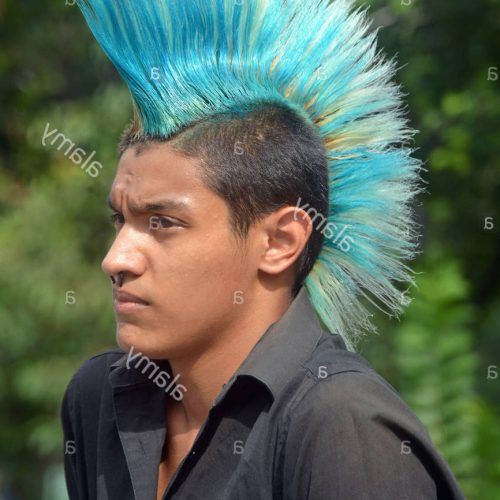 Blue Hair Mohawk Hairstyles (Photo 19 of 20)