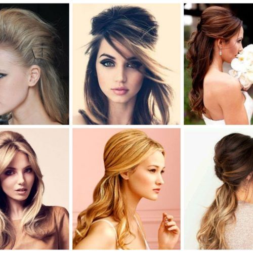 Bouffant Half Updo Wedding Hairstyles For Long Hair (Photo 4 of 20)