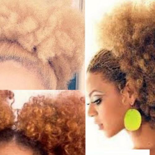 Curly Blonde Afro Puff Ponytail Hairstyles (Photo 2 of 20)