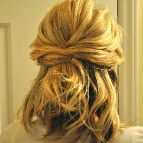 Cute Formal Half Updo Hairstyles For Thick Medium Hair (Photo 8 of 20)