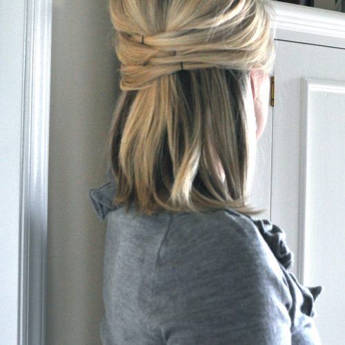 Easy Cute Gray Half Updo Hairstyles For Wedding (Photo 6 of 20)