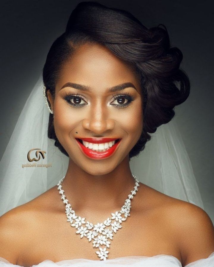 15 Ideas of Ebony Wedding Hairstyles