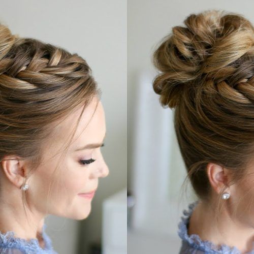 French Braid Buns Updo Hairstyles (Photo 20 of 20)