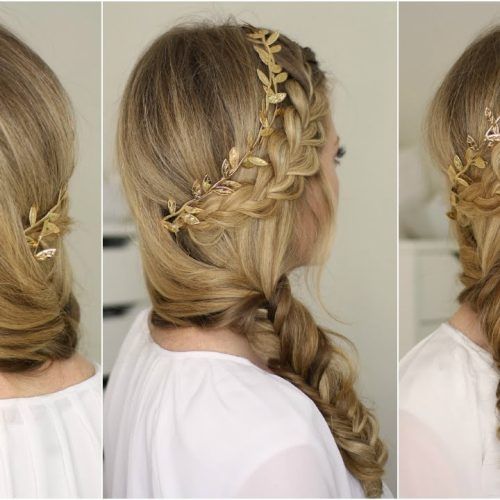 French Braids Crown And Side Fishtail (Photo 1 of 15)