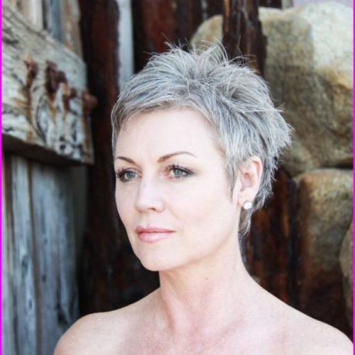 Gray Short Pixie Cuts (Photo 9 of 20)