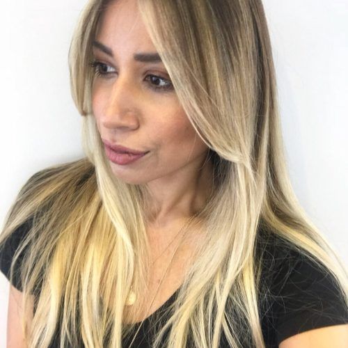 Long Dark Hairstyles With Blonde Contour Balayage (Photo 10 of 20)
