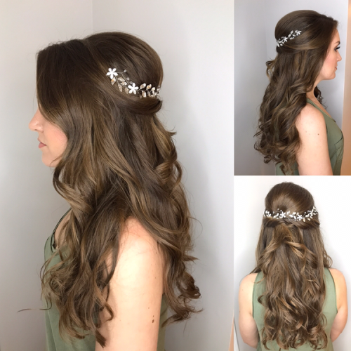 Long Half-Updo Hairstyles With Accessories (Photo 19 of 20)