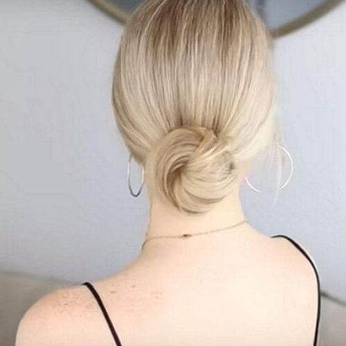 Low Bun For Straight Hair (Photo 4 of 15)