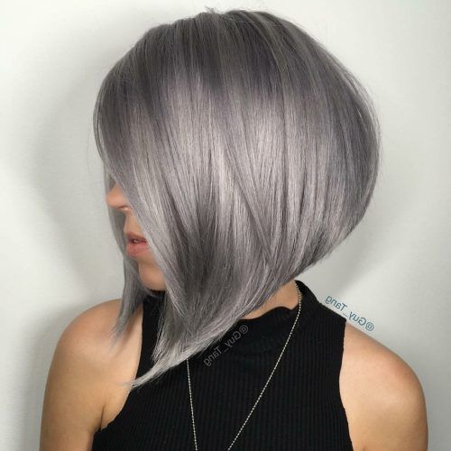 Medium Haircuts For Grey Haired Woman (Photo 9 of 20)