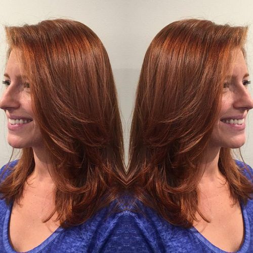 Medium Hairstyles With Red Hair (Photo 20 of 20)