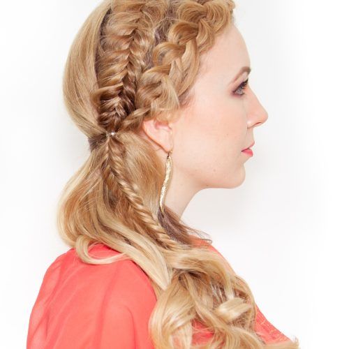 Messy Double Braid Ponytail Hairstyles (Photo 15 of 20)