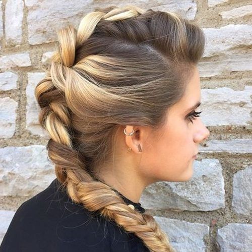 Mohawk French Braid Ponytail Hairstyles (Photo 14 of 15)