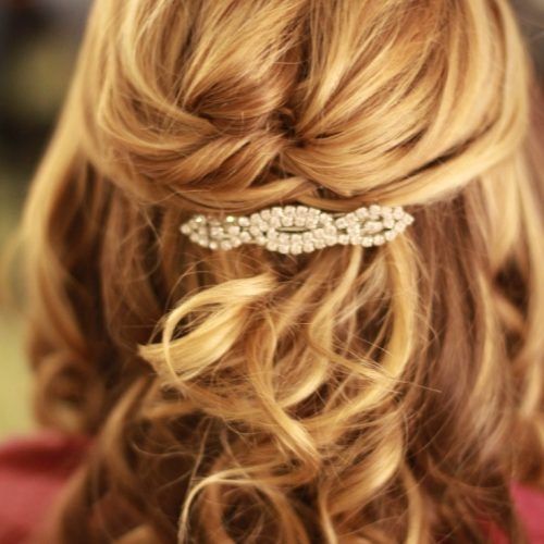 Partial Updo Wedding Hairstyles (Photo 9 of 15)