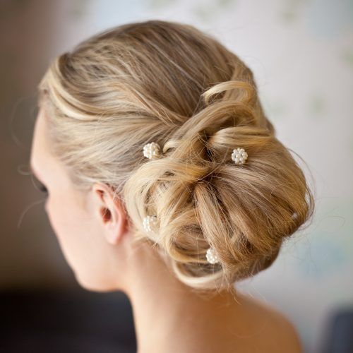 Pearl Bun Updo Hairstyles (Photo 10 of 20)