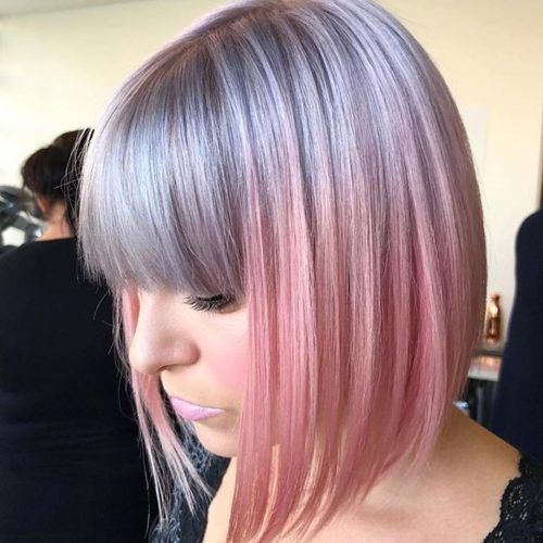 Pink Medium Hairstyles (Photo 16 of 20)