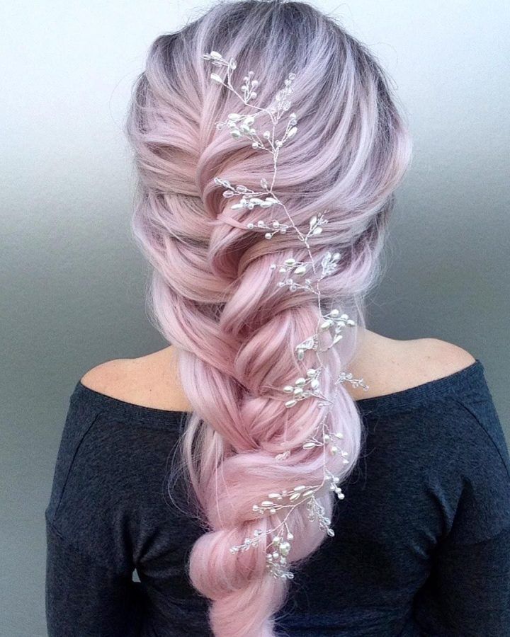 20 Inspirations Pink Rope-braided Hairstyles