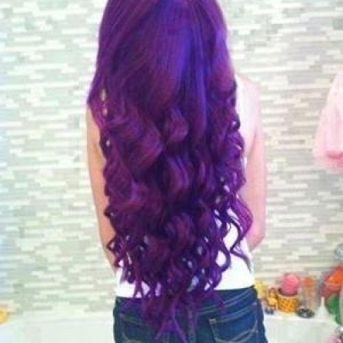 Purple Long Hairstyles (Photo 8 of 15)