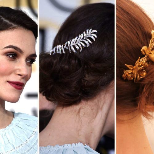 Side Bun Prom Hairstyles With Jewelled Barrettes (Photo 18 of 20)