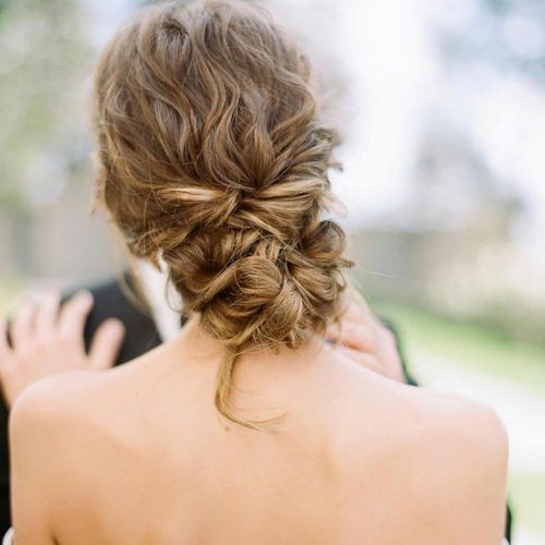 Subtle Curls And Bun Hairstyles For Wedding (Photo 7 of 20)