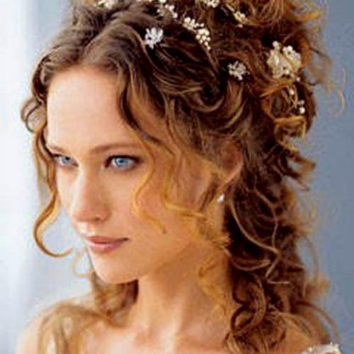 Wedding Hairstyles For Curly Hair (Photo 2 of 15)