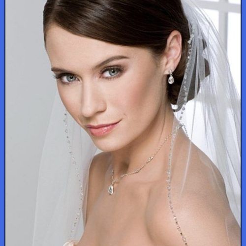 Wedding Hairstyles For Short Hair With Veil And Tiara (Photo 6 of 15)