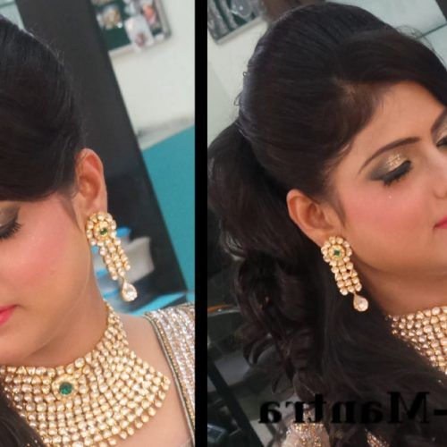 Wedding Reception Hairstyles For Indian Bride (Photo 1 of 15)