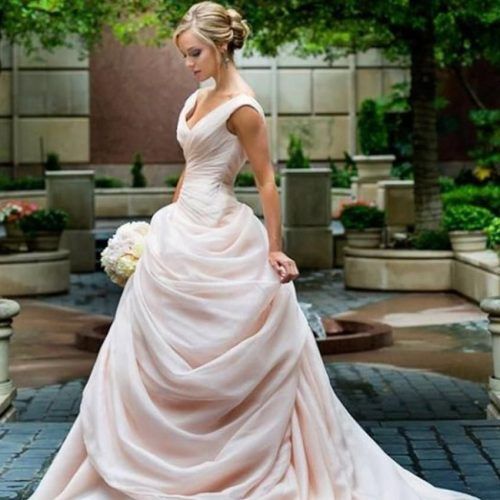 Sleek And Big Princess Ball Gown Updos For Brides (Photo 4 of 20)