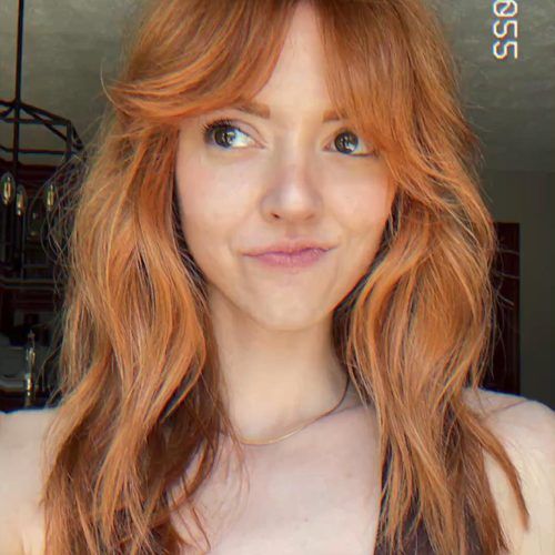 Lush Curtain Bangs For Mid-Length Ginger Hair (Photo 1 of 15)