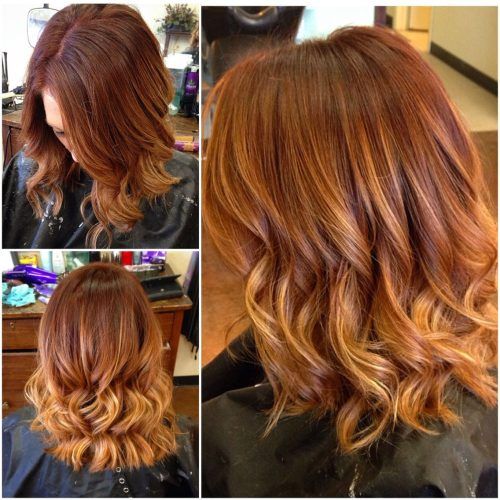 Bright Red Balayage On Short Hairstyles (Photo 6 of 20)