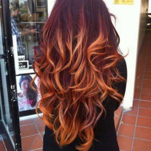 Long Hairstyles Red Ombre (Photo 6 of 15)
