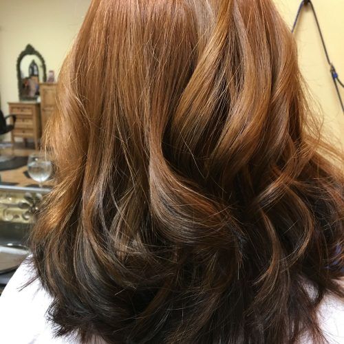 Dimensional Dark Roots To Red Ends Balayage Hairstyles (Photo 6 of 20)