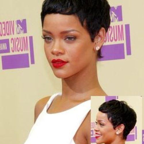 Rihanna Pixie Haircuts (Photo 18 of 20)