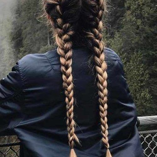 Asymmetrical French Braided Hairstyles (Photo 3 of 20)
