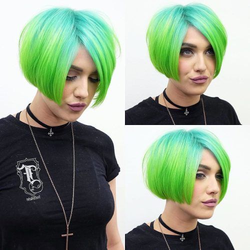 Aqua Green Undercut Hairstyles (Photo 13 of 20)