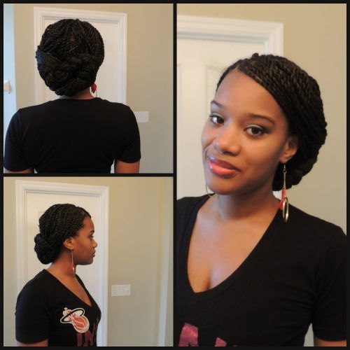 Senegalese Twist Styles Updo Hairstyles (Photo 2 of 15)