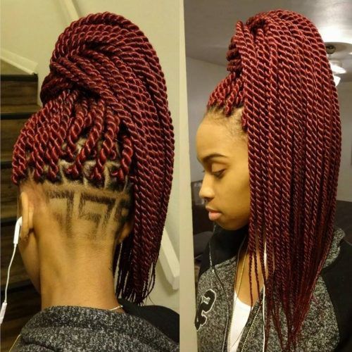 Cornrows And Senegalese Twists Ponytail Hairstyles (Photo 20 of 20)